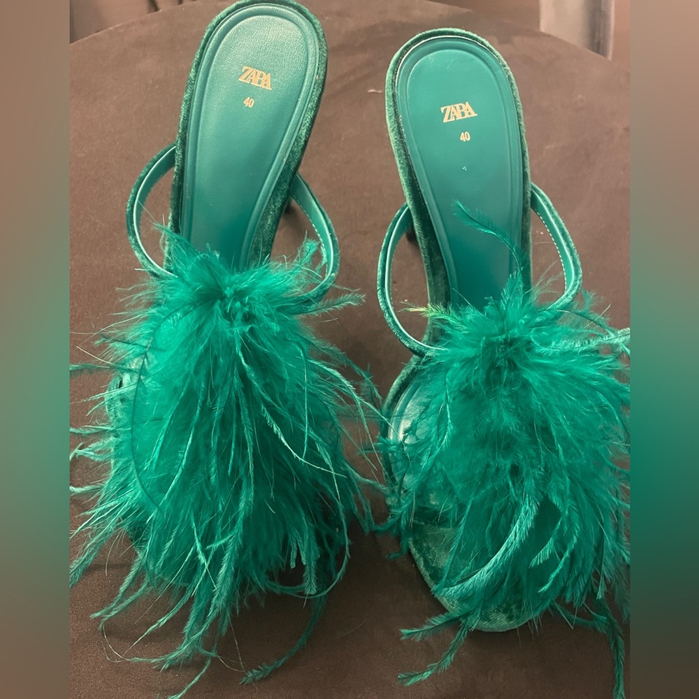 Feather Zara heels